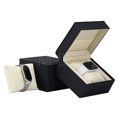 PU Leather Watch Storage Gift Box CON-WH0097-48-1