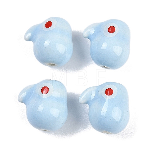 Handmade Porcelain Beads PORC-R003-04A-1