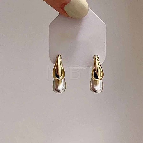 Chic Teardrop Alloy Stud Earrings for Women LK4889-2-1