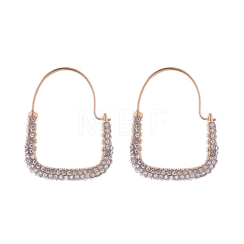 Alloy Rhinestone Hoop Earring PW-WGCB496-01-1