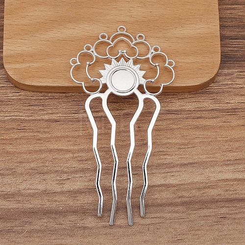 Alloy Hair Comb Findings PW-WG3438E-01-1