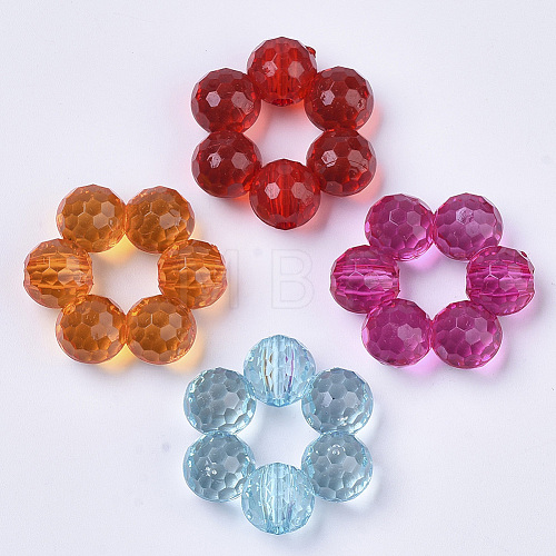 Transparent Acrylic Beads TACR-T015-045-1