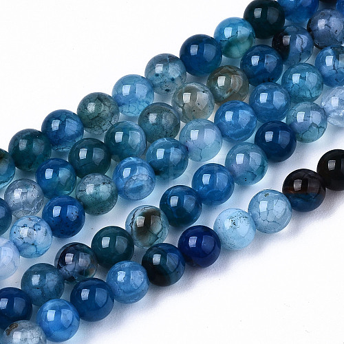 Natural Crackle Agate Beads Strands X-G-S359-240A-1