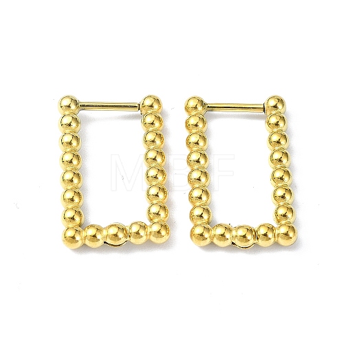 Real 18K Gold Plated 316 Stainless Steel Hoop Earrings EJEW-L267-005G-03-1