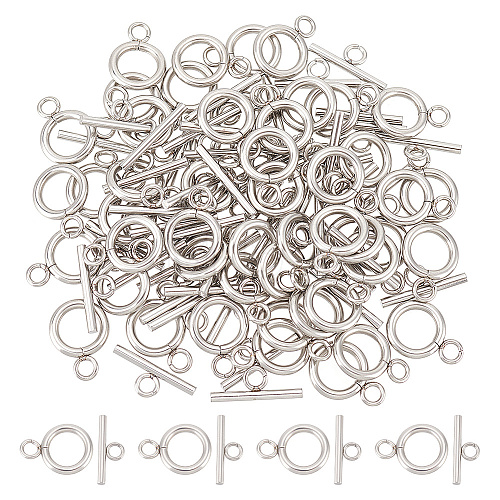 Unicraftale 304 Stainless Steel Toggle Clasps STAS-UN0002-23A-1