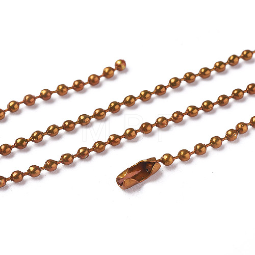 Iron Ball Bead Chains CH-E002-2.4mm-Y07A-1