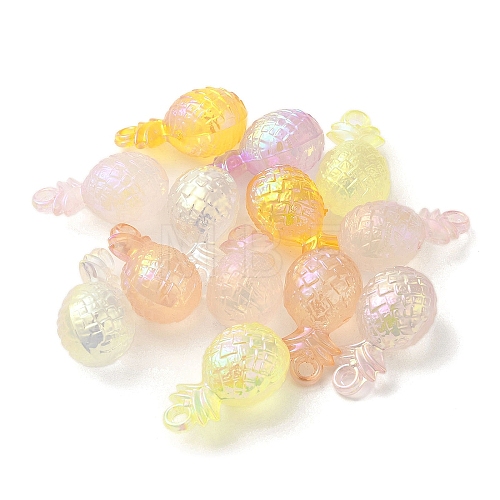 UV Plated Acrylic Beads OACR-B020-05-1