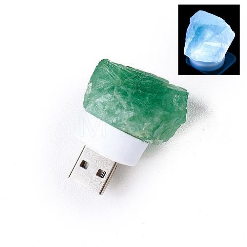 Nuggets Natural Fluorite USB Night Light PW-WGC42A4-04-1