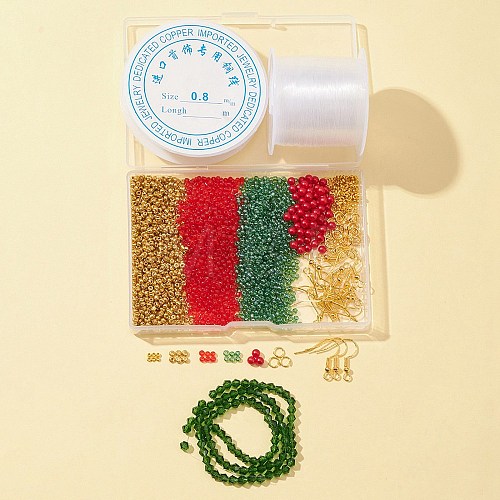 DIY Christmas Earring Bracelet Making Kit DIY-FS0004-49-1