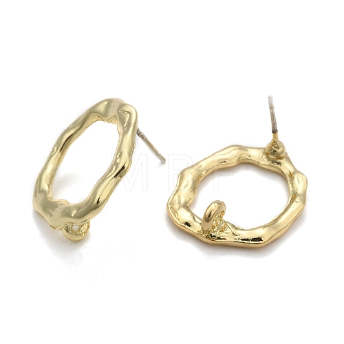 Alloy Stud Earring Findings PALLOY-S121-70-1