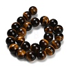 Natural Tiger Eye Beads Strands G-F173-12-16mm-4