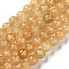 Natural Yellow Garnet Beads Strands G-Z129-C01-6mm-03-2