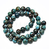 Natural Chrysocolla Beads Strands G-R485-10-8mm-2