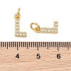 SHEGRACE Brass Micro Pave Clear Cubic Zirconia Pendants XGRQ29051-394G-L-3