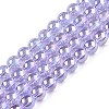 Electroplate Transparent Glass Beads Strands GLAA-T032-T6mm-AB01-1