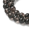 Natural Ice Obsidian Beads Strands X-G-P590-A03-8mm-02-4