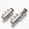 304 Stainless Steel Slide Lock Clasps STAS-S079-158P-2