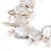 Natural Baroque Keshi Pearl Beads Strands PEAR-S018-06H-4