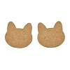 100Pcs Cat Shaped Kraft Paper Earring Display Cards EDIS-M004-01A-1