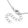 Stainless Steel and Glass Pendant Necklaces NJEW-JN04701-8