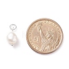 Grade B Natural Cultured Freshwater Pearl Charms PALLOY-JF01497-03-5