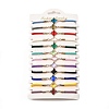 12Pcs 12 Colors Polyester Bracelets BJEW-P340-13F-G-1