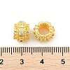 Brass Micro Pave Cubic Zirconia European Beads KK-P297-01G-3