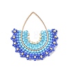 Glass Seed Beaded & Glass Pendants PALLOY-MZ01371-02-1
