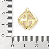 Brass Micro Pave Cubic Zirconia Pendant Bails KK-L214-04G-3