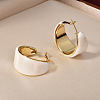 Brass & Acrylic Hoop Earrings FS-WG659A8-04-1