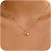 Brass Initial and Heart Pendant Necklaces for Women FS-WG01F32-05-1