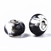 Transparent Two Tone Resin European Beads RPDL-T003-002-3