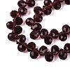 Transparent Glass Beads Strands GLAA-Q116-01A-B18-3