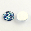 Half Round/Dome Floral Pattern Glass Flatback Cabochons for DIY Projects X-GGLA-Q037-12mm-M49-2