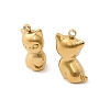 304 Stainless Steel Pendants STAS-G358-07G-04-2
