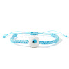 Handmade Lampwork Evil Eye Bead Braided Bracelets UN6877-8-1
