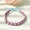 Adjustable Cotton Cord Braided Friendship Bracelets FB-CBA27E8-01B-1