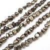 Natural Pyrite Nuggets Beads Strands G-I125-82-1