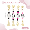 4Pcs Silicone Mobile Straps HJEW-ME00177-2