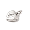 Brass Micro Pave Cubic Zirconia Charms KK-C139-25D-P-2