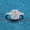 925 Sterling Silver Micro Pave Cubic Zirconia Finger Rings for Women WG8E258-18-2