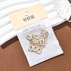 SHEGRACE Brass Micro Pave Clear Cubic Zirconia Pendants XGRQ29380-394G-D-6