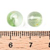 Frosted Baking Painted Glass Beads DGLA-N005-8mm-08-4