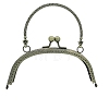 Flower Iron Kiss Lock Purse Frame Handle PW-WG5A87F-02-1