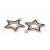 Alloy Rhinestone Pendants X-FIND-C019-49KCG-03-3