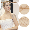 Alloy Crystal Rhinestone Multilayered Flower Tassel Shoulder Bra Body Chains AJEW-WH0752-575G-4