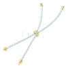Adjustable Round Braided Microfiber Leather Cord Bracelet Making KK-CBAC260-01G-23-2