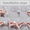 10Pcs 4 Styles Brass Cuff Bangle Making MAK-ME0001-12-3