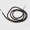 Natural Obsidian Bead Strands G-P270-2mm-28-3