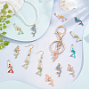 80Pcs 10 Styles Alloy Enamel Pendants ENAM-GA0001-09-4